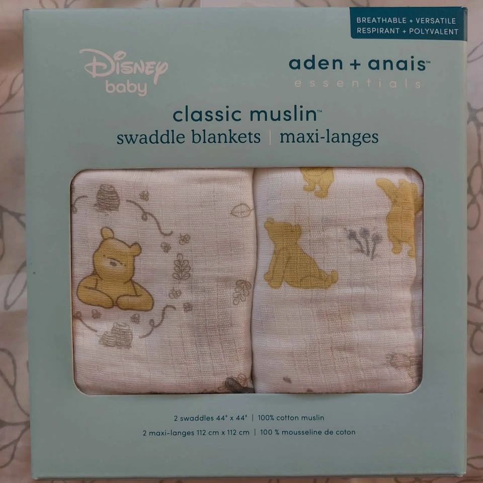 Swaddle blankets set of 2 baby Winnie the Pooh design - photo 2