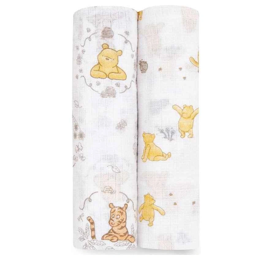Swaddle blankets set of 2 baby Winnie the Pooh design - photo 4