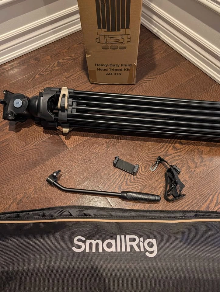 SmallRig AD-01S Heavy-Duty Tripod & Fluid Head Kit - photo 2