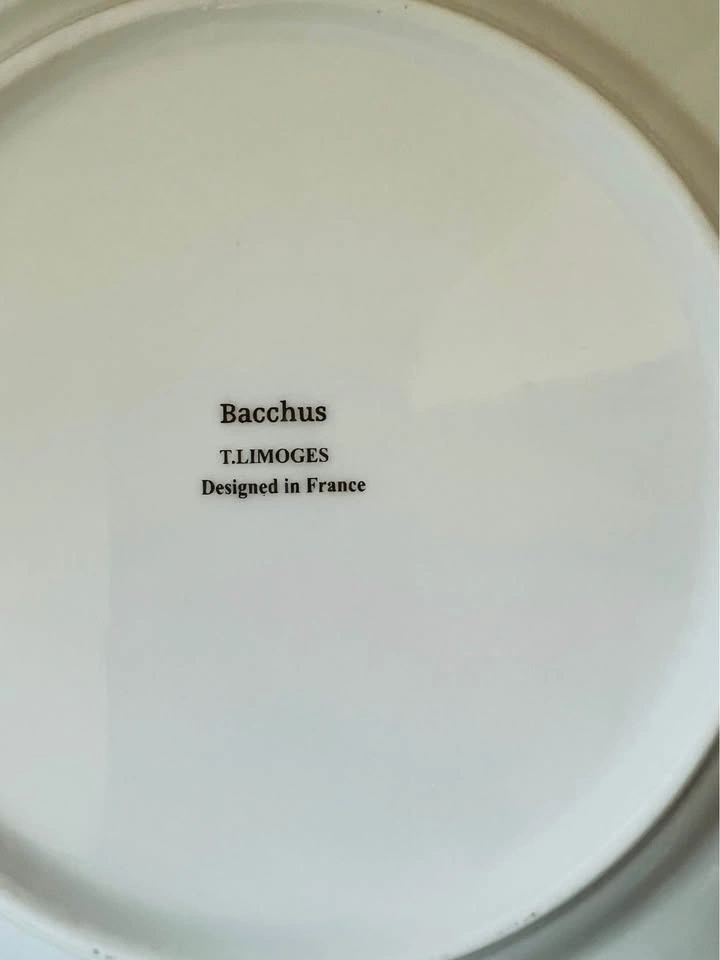 Bacchus T. Limoges France Porcelain 7.5" Plate - photo 4