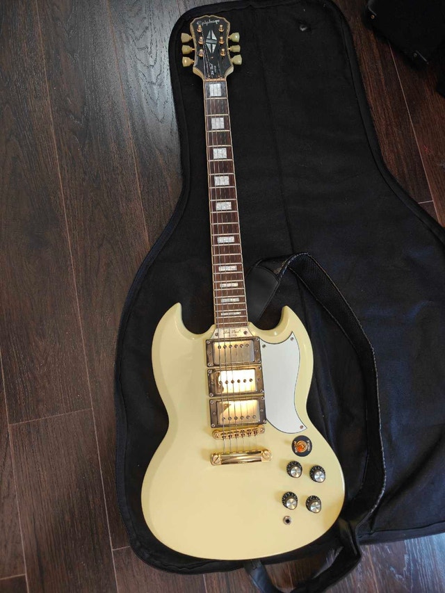Epiphone SG G-400 Les Paul Custom 2010 - Antique Ivory