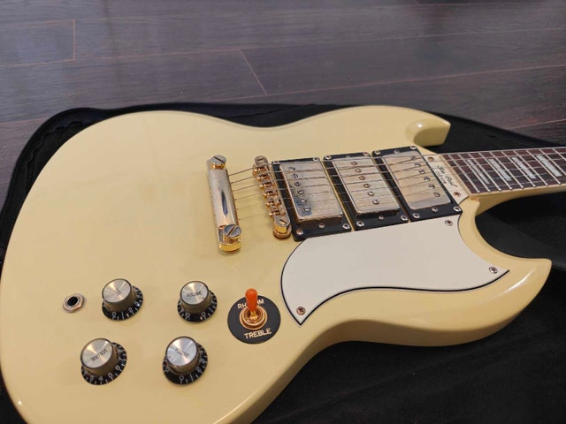 Epiphone SG G-400 Les Paul Custom 2010 - Antique Ivory - photo 2