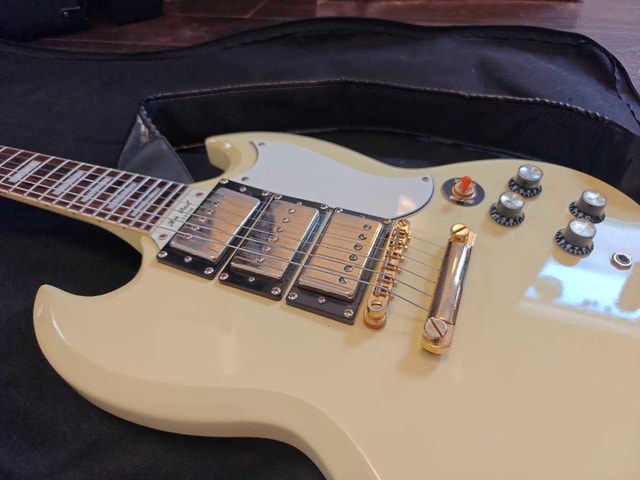 Epiphone SG G-400 Les Paul Custom 2010 - Antique Ivory - photo 5