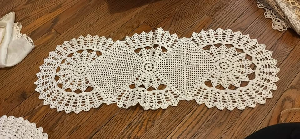 Crochet runner set of 5 - photo 3