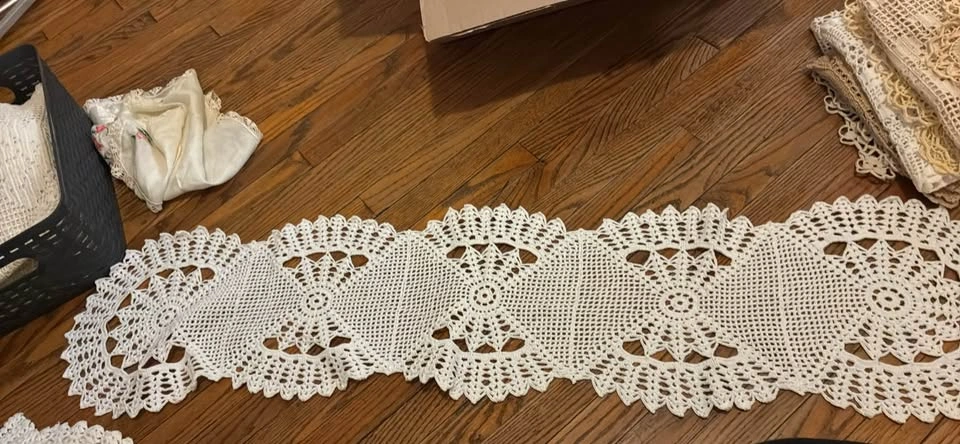 Crochet runner set of 5 - photo 4