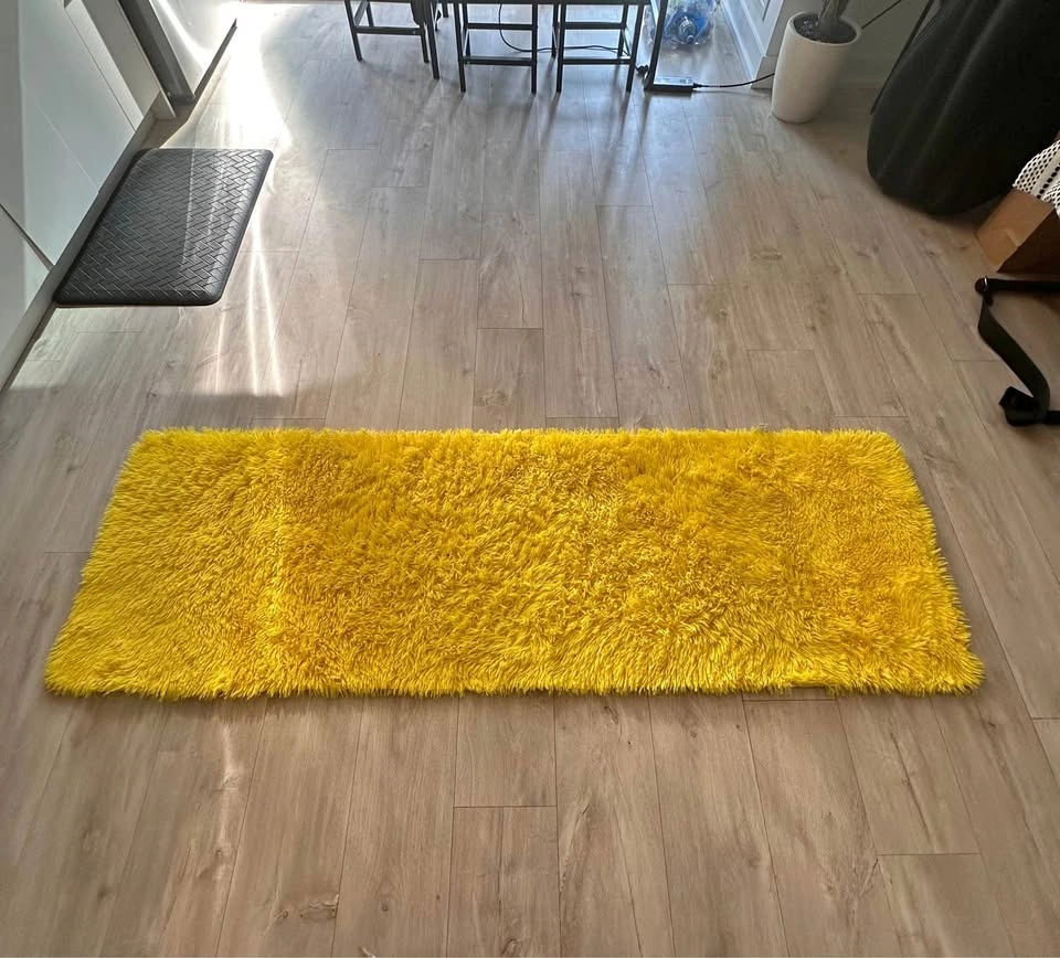 Bright Yellow Runner Rug