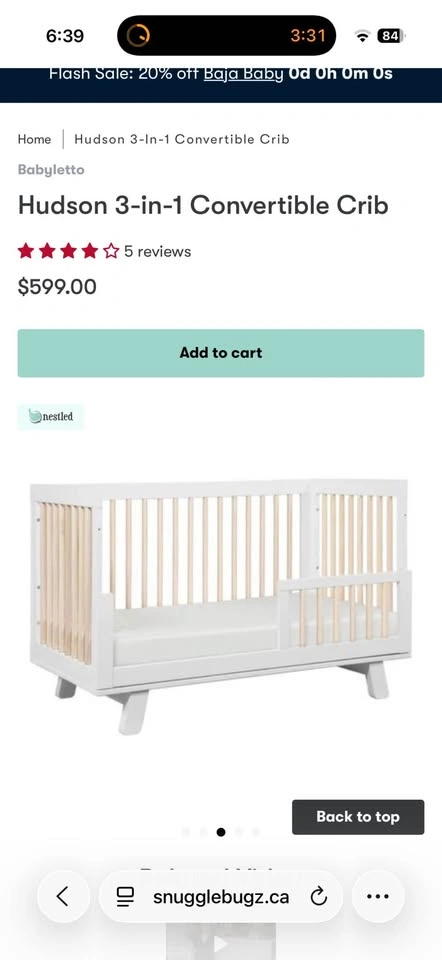 Babyletto 3 in 1 crib - photo 2