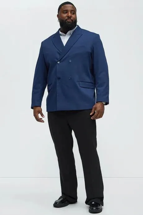 Fashion Nova Double Breasted Blazer Jacket Navy 3XL XXXL 52-54 - photo 2