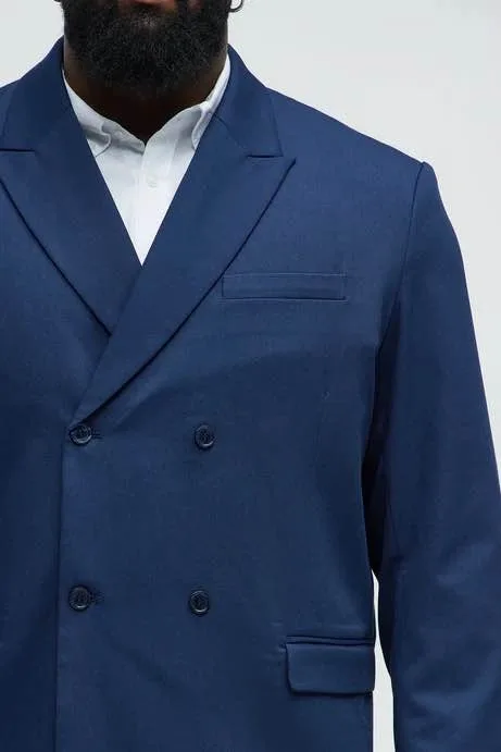 Fashion Nova Double Breasted Blazer Jacket Navy 3XL XXXL 52-54 - photo 3