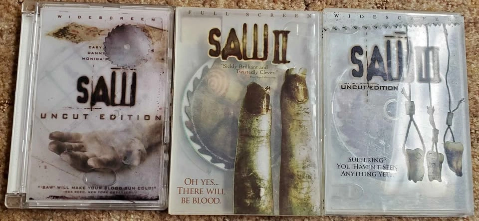 Saw, Saw II, and Saw III DVD Bundle