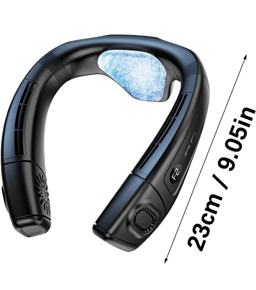 Portable Wearable Neck Fan – USB Rechargeable Bladeless Fan - photo 2