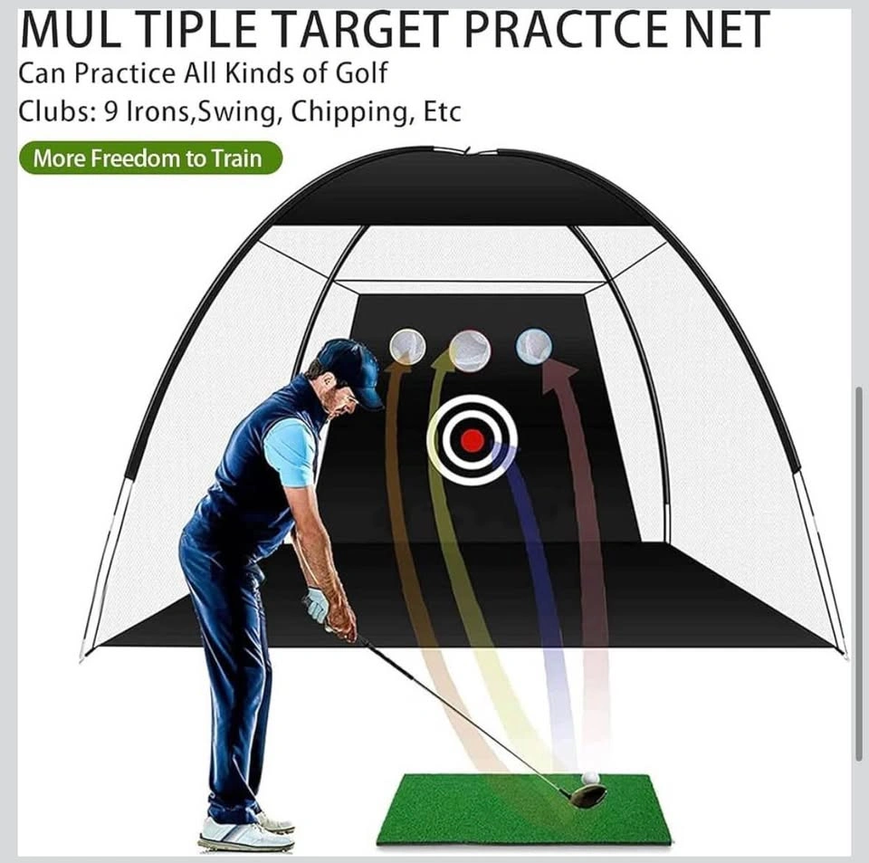 Golf Practice Net 10×7ft – Indoor & Outdoor Golf Hitting Net - photo 4