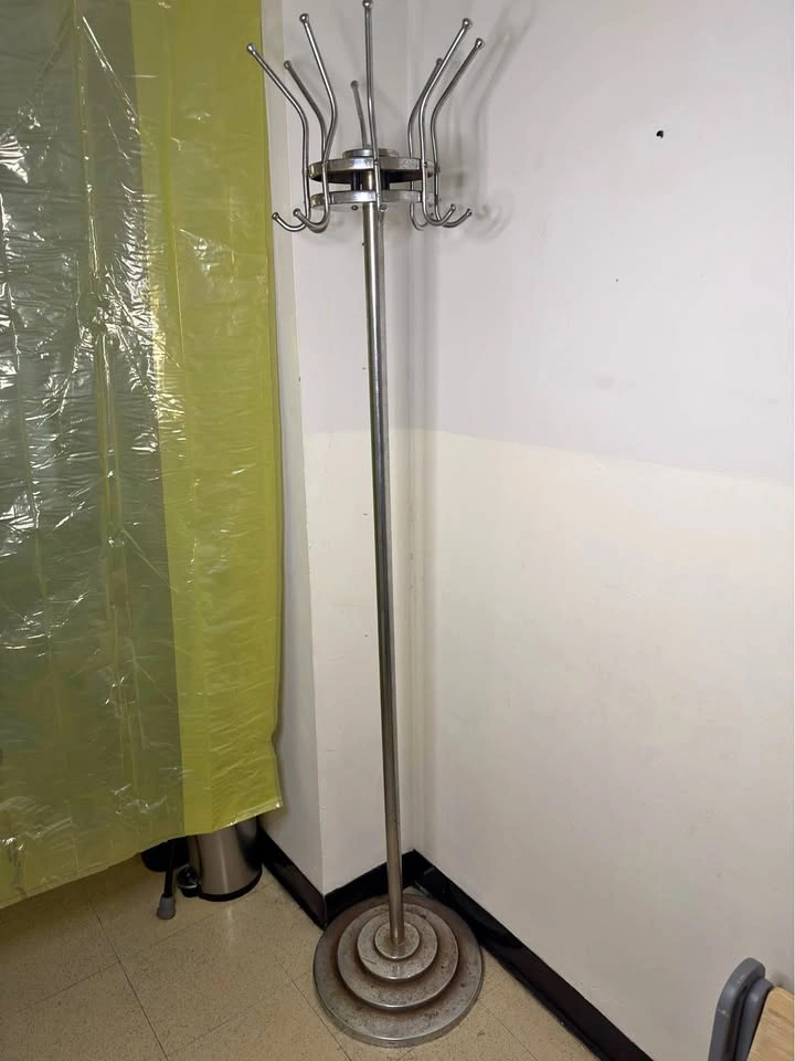 Vintage industrial coat / standing rack mid century modern MCM