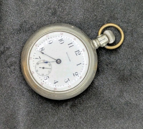 Antique American Waltham 15 Jewel Pocket Watch Silverode Hunter