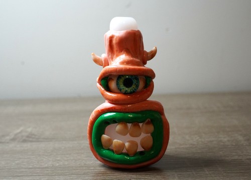 Scary pipe hand painted borosilicate glass smoking pipe