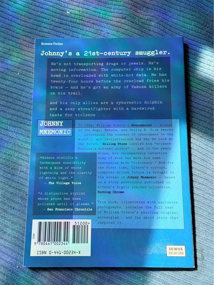 William Gibson Johnny Mnemonic The Screenplay and the Story - photo 2