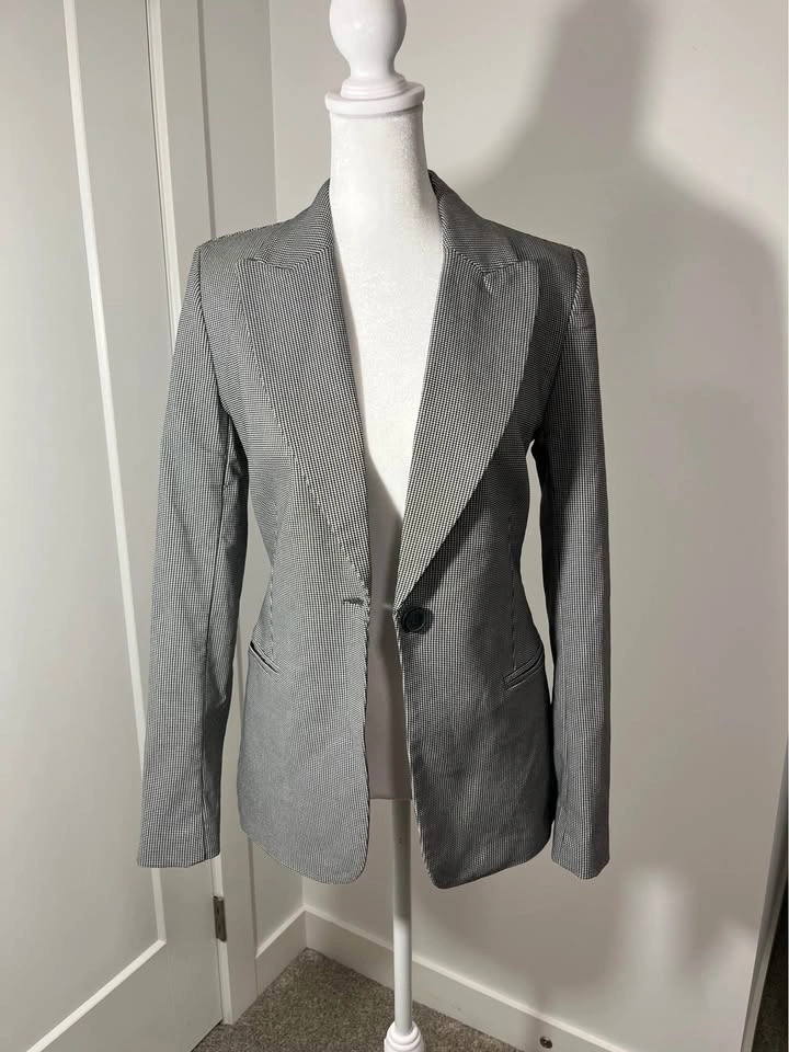 DYNAMITE Grey Patterned Women’s Blazer - NEW! - photo 2