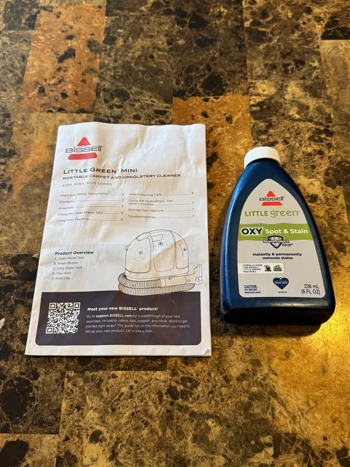 BISSELL Little Green Mini Portable Carpet Cleaner - photo 4