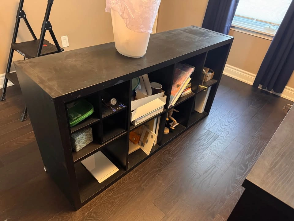 4pcs IKEA furniture: shelving, dresser, desk, filing cabinet - photo 3