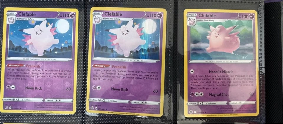 Clefairy/Clefable Pokémon card lot - photo 2