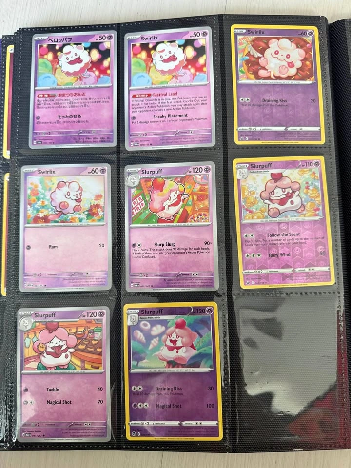Swirlix/slurpuff Pokémon card lot