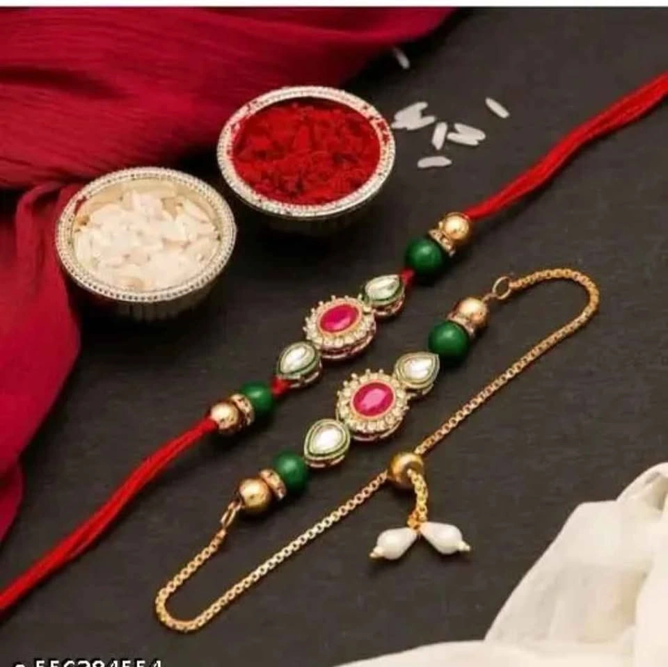 Rakhi Sale: Bhaiyya Bhabhi, Lumba, Combo, Bracelet, Kids - photo 3