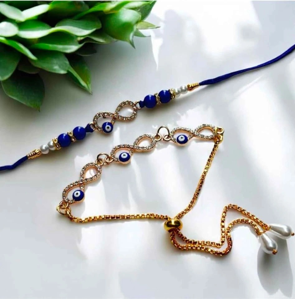 Rakhi Sale: Bhaiyya Bhabhi, Lumba, Combo, Bracelet, Kids - photo 4
