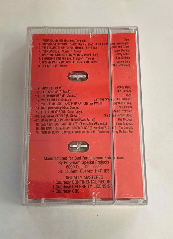 MINT/LIKE NEW: Vintage 1987 Snap-on Tools 60's Hits Cassette - photo 2