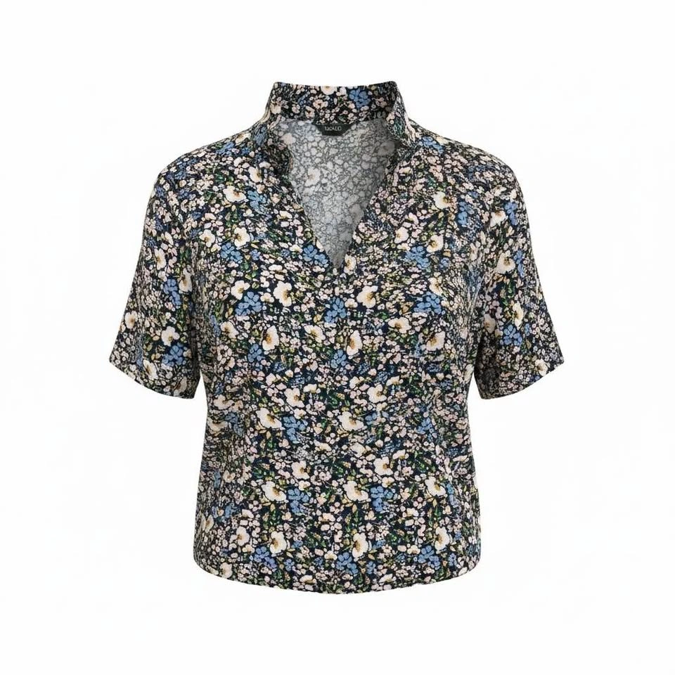 RW&CO Floral Short Sleeve Button-Up Shirt Size S/P