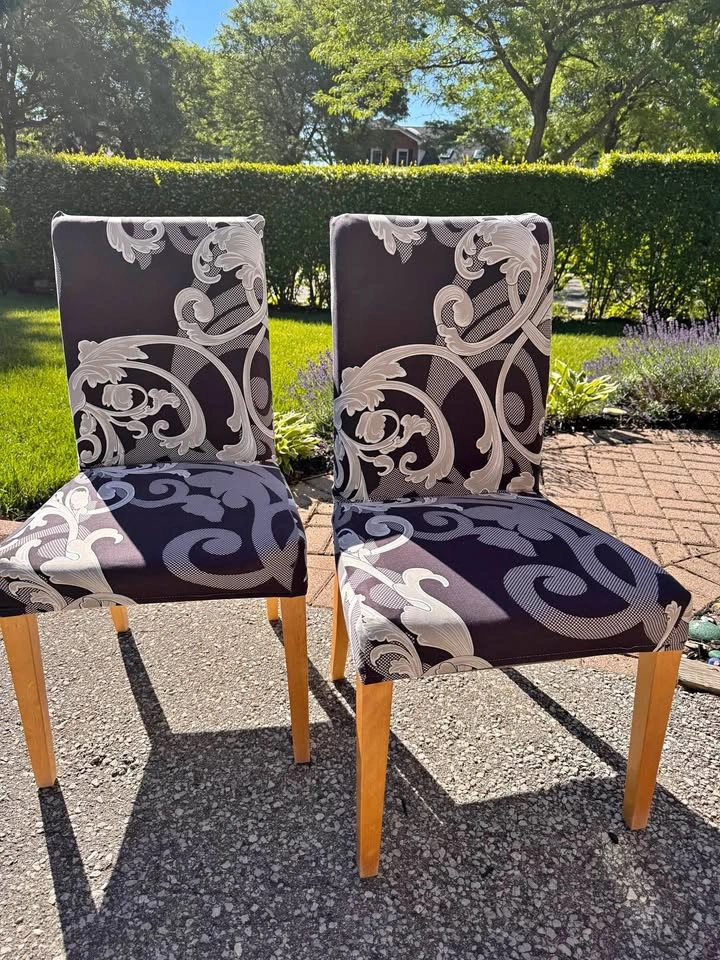 Pair of dining chairs, IKEA READ DESCRIPTION