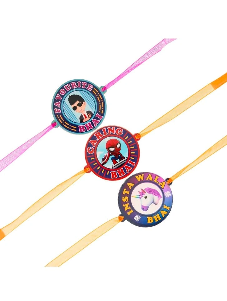 Rakhi Sale: Bhaiyya Bhabhi, Lumba, Combo, Bracelet, Kids - photo 3