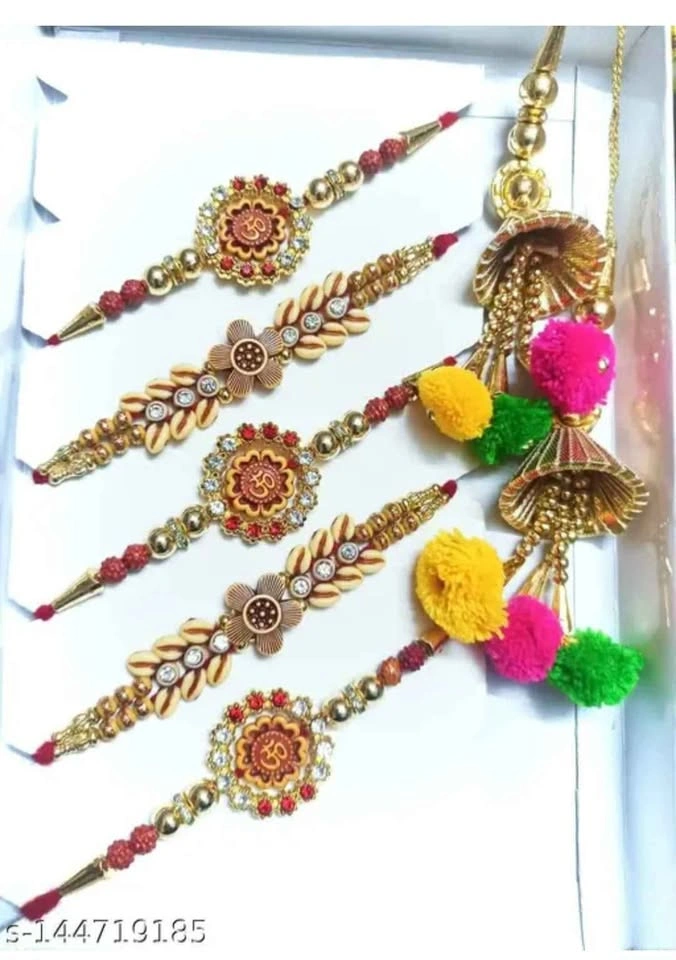 Rakhi Sale- Bhaiyya Bhabhi Rakhi lumba combo - photo 4