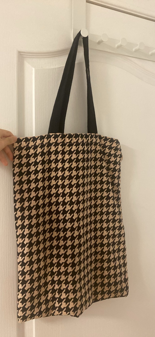 V&A Museum Pink Houndstooth tote bag - photo 2