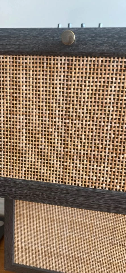MADE Dark Wood Sideboard with Rattan Doors - photo 3