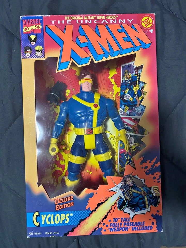 Vintage 1993 Toy Biz The Uncanny X-Men Cyclops 10" Figure