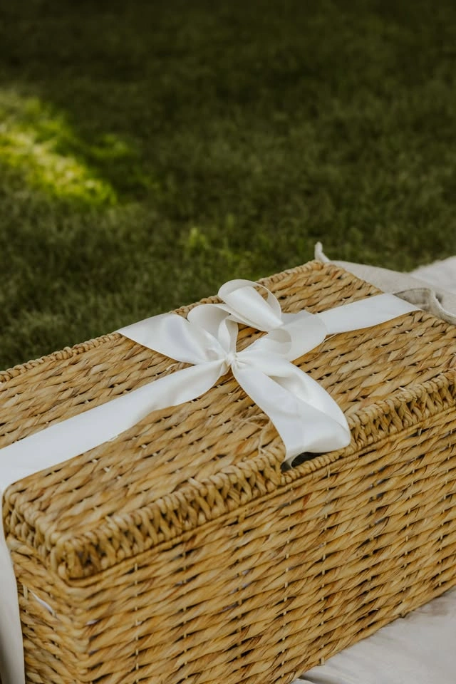 Photo ready gender reveal basket and picnic setups - photo 5