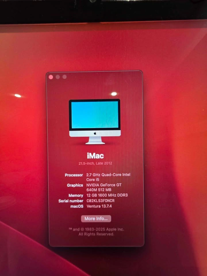 Apple iMac 21" - SSD 256GB, RAM 12GB & Nvidia GeForce GT 640M - photo 5