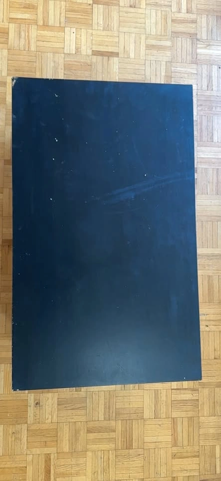 Black Coffee Table with Shelf - photo 2