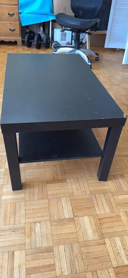 Black Coffee Table with Shelf - photo 3