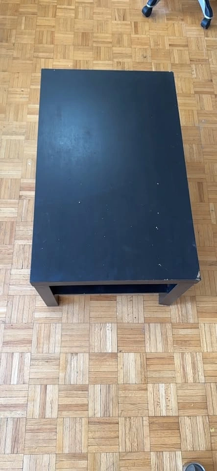 Black Coffee Table with Shelf - photo 4