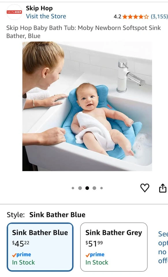 Skip Hop Newborn Sink Bather- never used - photo 2