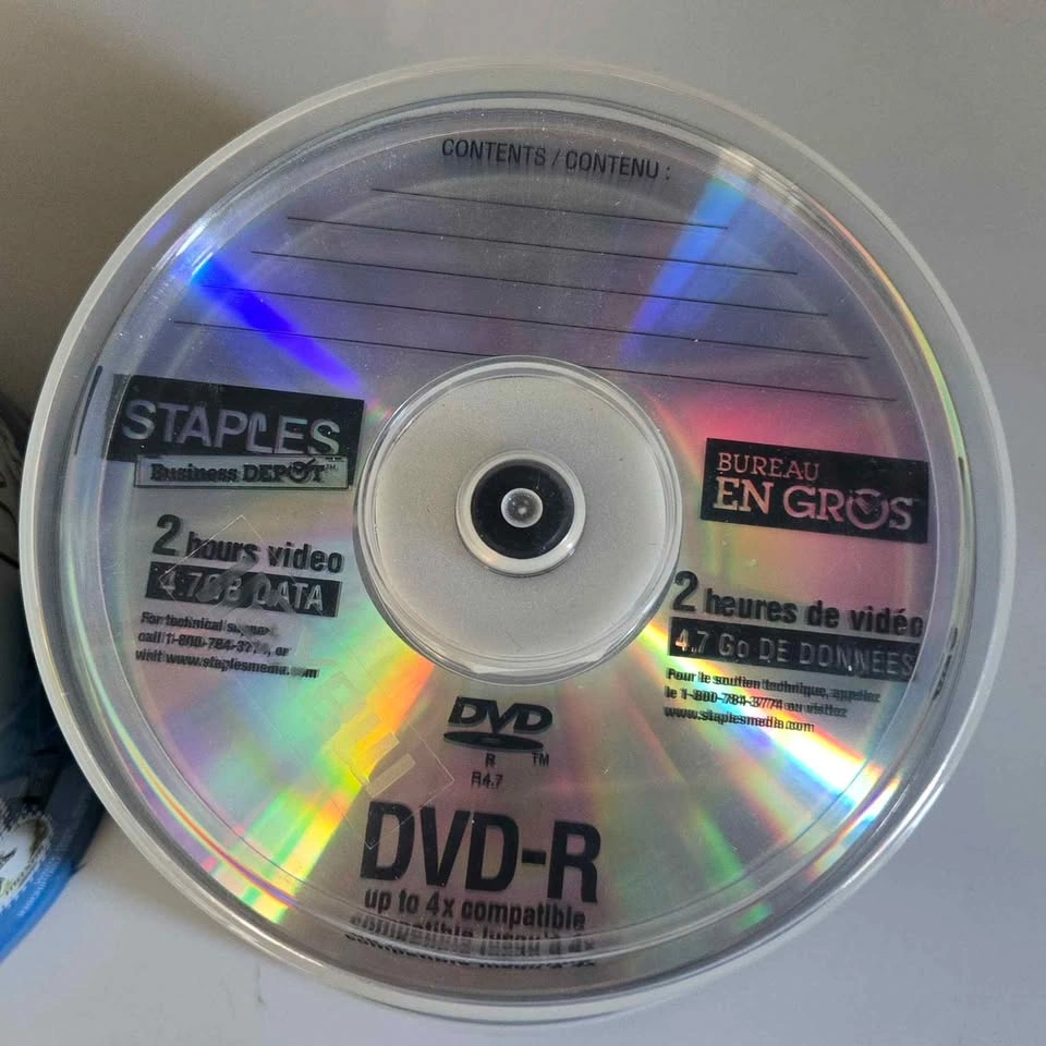 Maxwell DVD-R 50 disc and Staples DVD-R 50 disc spools - photo 2