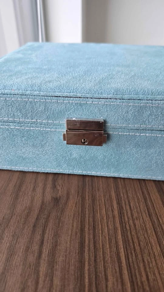 Light Blue Two-Tier Jewelry Box - photo 3