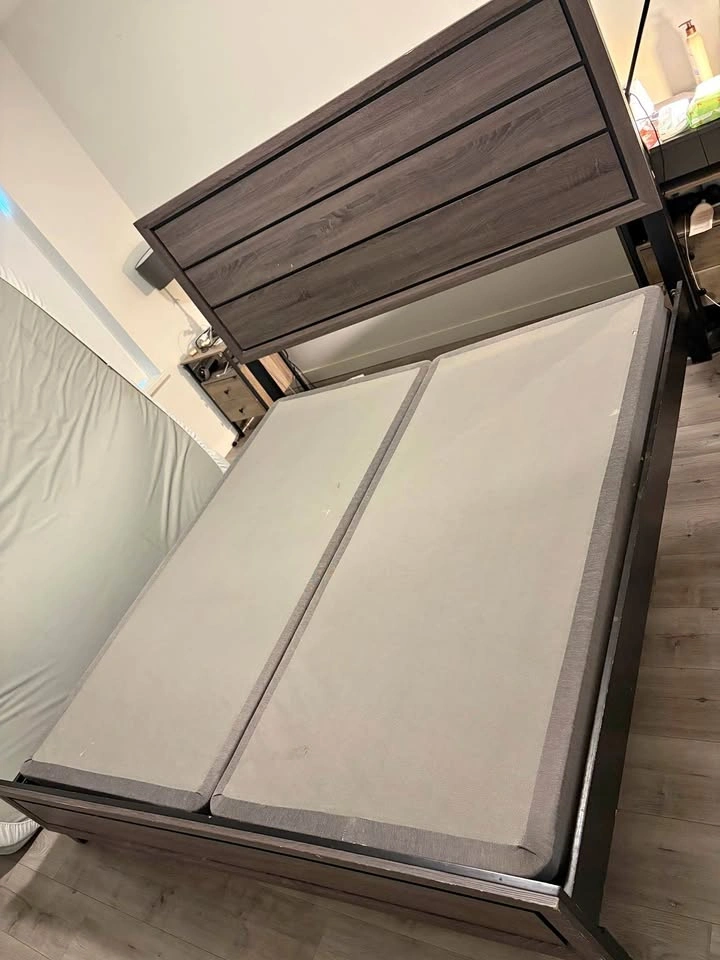 King Size Bed Frame with Box Spring