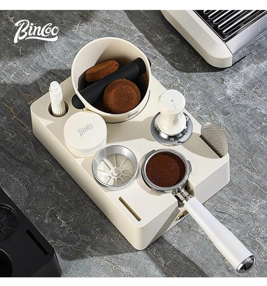 Bincoo Espresso Tamper Station + Knock box for 51/54/58MM