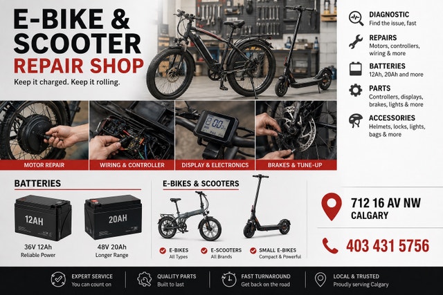 Repair electric scooter, motorcycle and bicycle electric