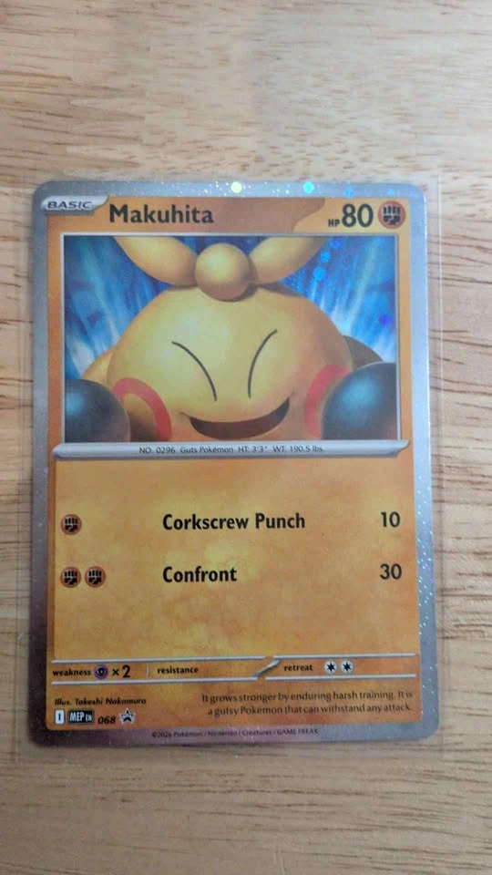 Mint Makuhita Promo Pokemon Card