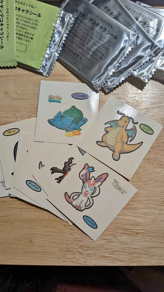 9 Pokémon pan sticker from Japan
