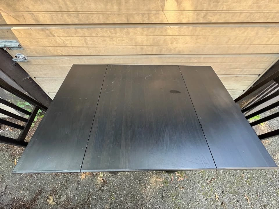 Drop-leaf Table and 2 Chairs - Ikea Ingatorp - photo 4