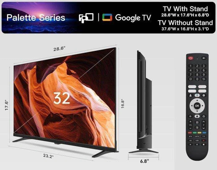 FPD Palette-Series 32" HD 720p HDR10 Google TV Smart TV - photo 2